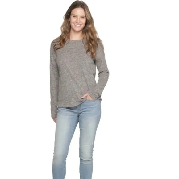 Long Sleeve Crewneck Tee Cinnamon X-Small - Picture 6 of 10